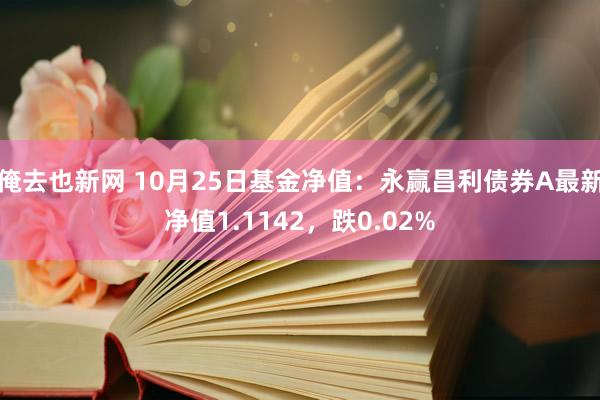俺去也新网 10月25日基金净值：永赢昌利债券A最新净值1.1142，跌0.02%