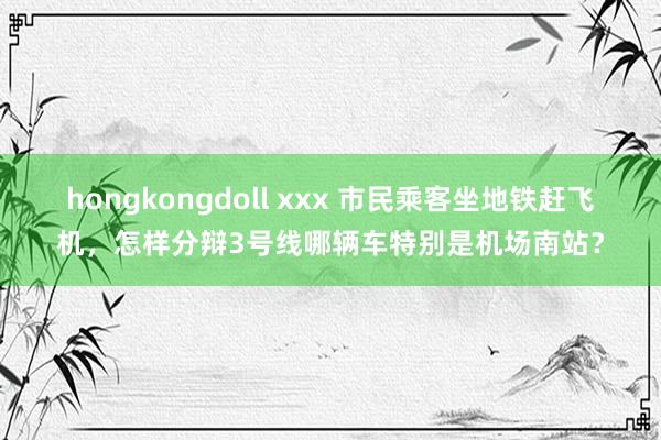 hongkongdoll xxx 市民乘客坐地铁赶飞机，怎样分辩3号线哪辆车特别是机场南站？