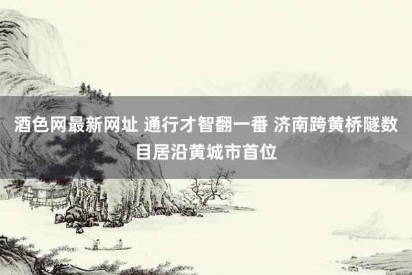 酒色网最新网址 通行才智翻一番 济南跨黄桥隧数目居沿黄城市首位