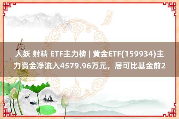 人妖 射精 ETF主力榜 | 黄金ETF(159934)主力资金净流入4579.96万元，居可比基金前2