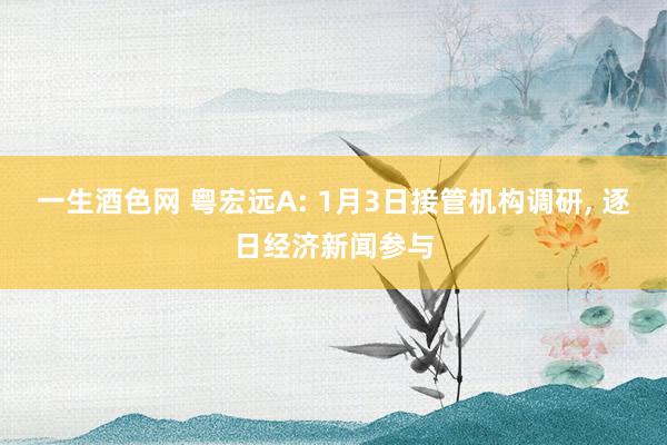 一生酒色网 粤宏远A: 1月3日接管机构调研， 逐日经济新闻参与