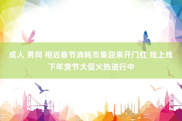 成人 男同 相近春节消耗市集迎来开门红 线上线下年货节大促火热进行中