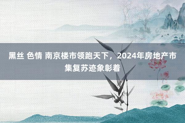 黑丝 色情 南京楼市领跑天下，2024年房地产市集复苏迹象彰着