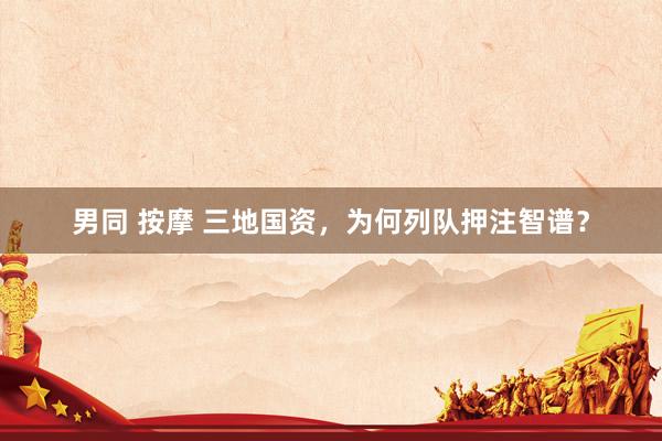 男同 按摩 三地国资，为何列队押注智谱？