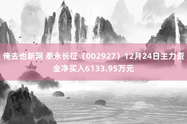 俺去也新网 泰永长征（002927）12月24日主力资金净买入6133.95万元