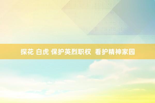 探花 白虎 保护英烈职权  看护精神家园
