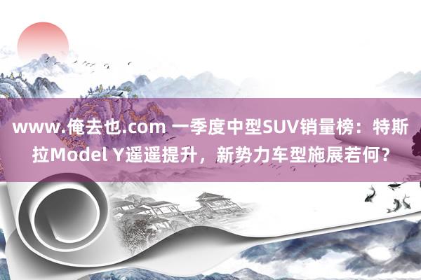 www.俺去也.com 一季度中型SUV销量榜：特斯拉Model Y遥遥提升，新势力车型施展若何？