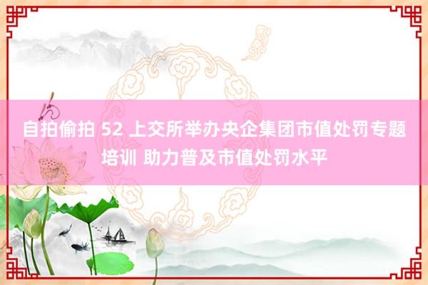 自拍偷拍 52 上交所举办央企集团市值处罚专题培训 助力普及市值处罚水平